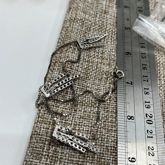 Victoria Wieck 925 Sterling Silver Multi-Gemstone Statement Necklace 🌈 - Picture 16 of 17